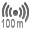 100m range