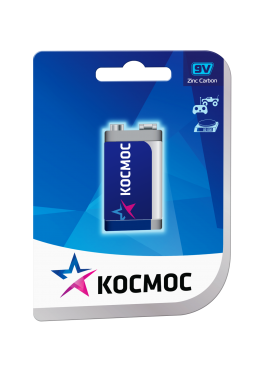 Солевая батарейка 6F22 КОСМОС