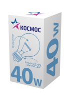 Лампа накаливания КОСМОС Е27 40 Вт