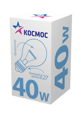 Лампа накаливания КОСМОС Е27 40 Вт