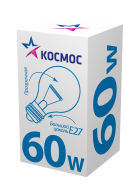 Лампа накаливания КОСМОС Е27 60 Вт