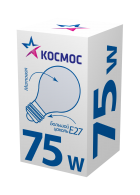 Лампа накаливания КОСМОС Е27 75 Вт