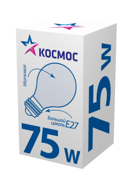 Лампа накаливания КОСМОС Е27 75 Вт