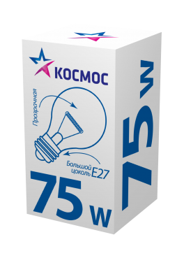 Лампа накаливания КОСМОС Е27 75 Вт