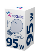 Лампа накаливания КОСМОС Е27 95 Вт