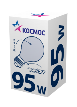 Лампа накаливания КОСМОС Е27 95 Вт