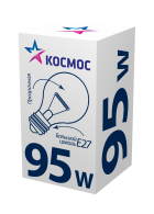 Лампа накаливания КОСМОС Е27 95 Вт