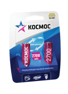 Аккумулятор NiMH КОСМОС АА 1.2v HR6(2700mAh)