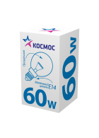 Лампа накаливания КОСМОС Е14 60 Вт