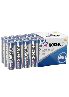 Алкалиновые батарейки КОСМОС АА в коробке