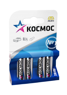 Алкалиновые батарейки КОСМОС АА