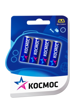 Солевая батарейка АА КОСМОС 4шт