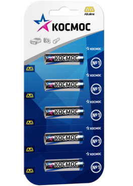 Алкалиновые батарейки КОСМОС АА