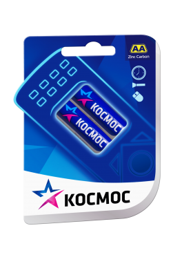 Солевая батарейка АА КОСМОС 2шт