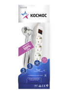 Удлинитель КОСМОС 5 гнезд, 5 метров